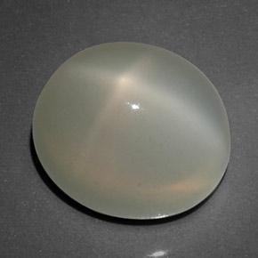 Pierre de lune étoilée blanc naturelle transparent, 16,14 ct, transparent / translucide