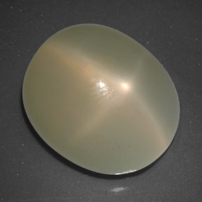 Pierre de lune étoilée crème naturelle transparent, 9,57 ct, transparent / translucide