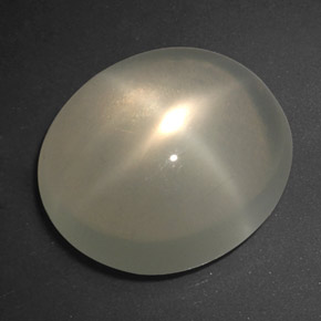 Pierre de lune étoilée Crème naturelle Transparent, 6.57 ct, Transparent / Translucide
