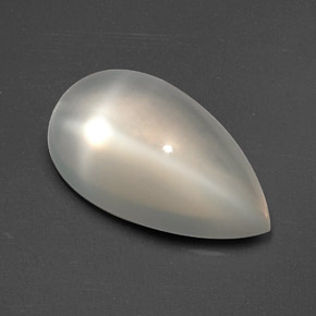 Pierre de lune étoilée crème naturelle transparent, 3,34 ct, transparent / translucide