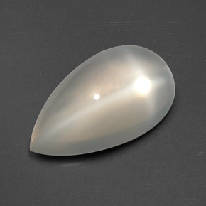 Pierre de lune étoilée crème naturelle transparent, 3,34 ct, transparent / translucide