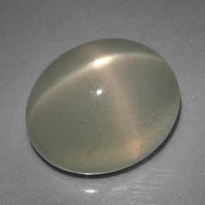 Pierre de lune étoilée crème naturelle transparent, 12,51 ct, transparent / translucide