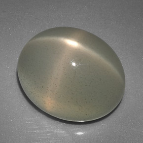 Pierre de lune étoilée crème naturelle transparent, 12,51 ct, transparent / translucide