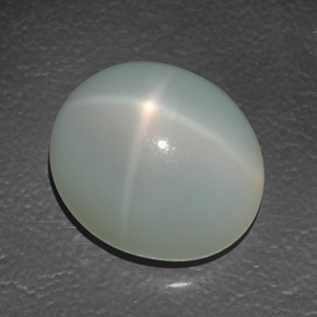 Pierre de lune étoilée crème naturelle transparent, 13,88 ct, transparent / translucide