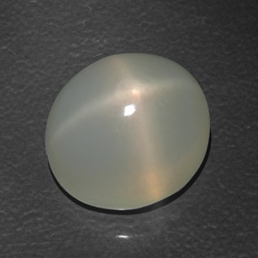 Pierre de lune étoilée crème naturelle transparent, 16,17 ct, transparent / translucide