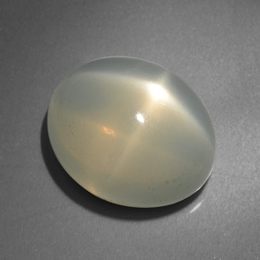 Pierre de lune étoilée Crème naturelle Coupe ovale, 12.54 ct, Translucide