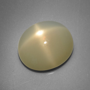 Pierre de lune étoilée crème naturelle coupe ovale, 8,67 ct, translucide