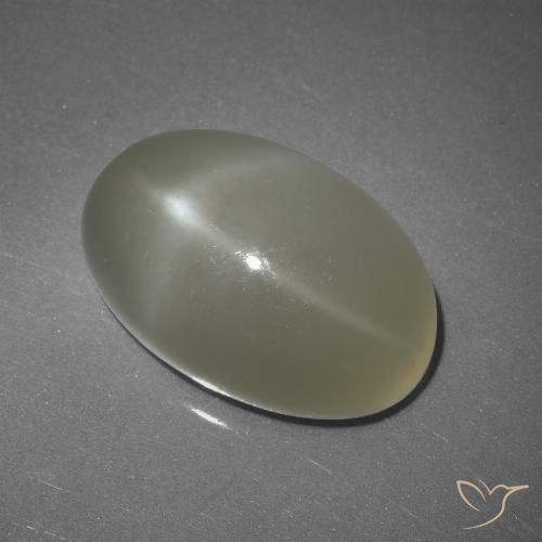 Pierre de lune étoilée Blanc chaud naturelle Coupe ovale, 11.25 ct, Translucide