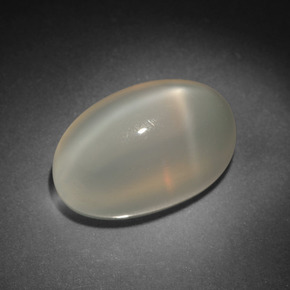 Pierre de lune étoilée Blanc laiteux naturelle Coupe ovale, 8.64 ct, Translucide