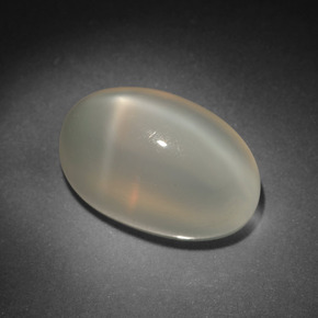 Pierre de lune étoilée Blanc laiteux naturelle Coupe ovale, 8.64 ct, Translucide