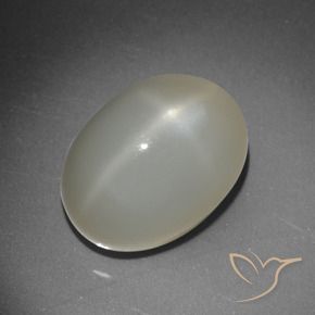 Pierre de lune étoilée Jaune clair naturelle Coupe ovale, 8.83 ct, Translucide