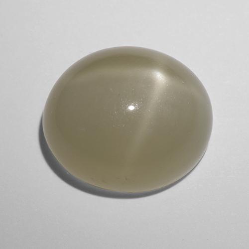 Pierre de lune étoilée jaune naturelle coupe ovale, 10,43 ct, translucide