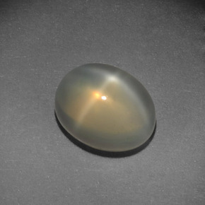 Pierre de lune étoilée Crème naturelle Coupe ovale, 3.54 ct, Translucide