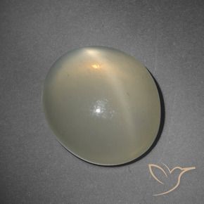 Pierre de lune étoilée Jaune clair naturelle ovale, 10.38 ct, Translucide