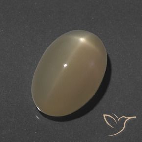 Pierre de lune étoilée Orange moyen-foncé naturelle ovale, 9.46 ct, Translucide