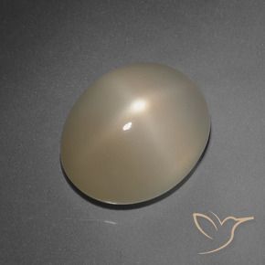 Pierre de lune étoilée Brun pâle naturelle ovale, 7.89 ct, Translucide