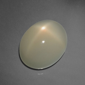 Pierre de lune étoilée marron naturelle coupe ovale, 7,26 ct, translucide
