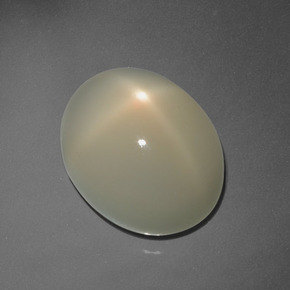 Pierre de lune étoilée marron naturelle coupe ovale, 7,26 ct, translucide