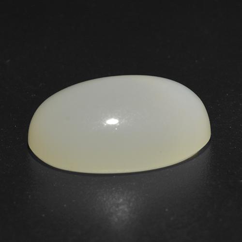 Pierre de lune étoilée blanc naturelle coupe ovale, 5,32 ct, translucide