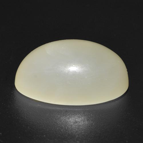 Pierre de lune étoilée Blanc crème naturelle Coupe ovale, 5.62 ct, Translucide