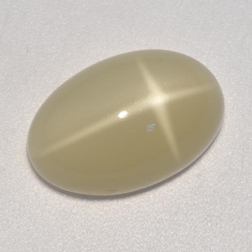 Pierre de lune étoilée marron naturelle coupe ovale, 5,20 ct, translucide
