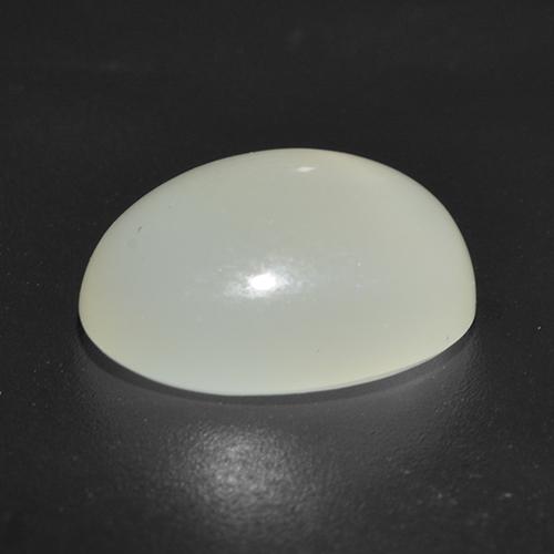 Pierre de lune étoilée Blanc perle naturelle Coupe ovale, 4.59 ct, Translucide