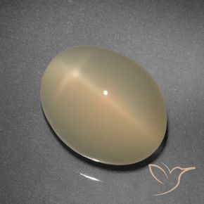 Pierre de lune étoilée Brun pâle naturelle ovale, 11.92 ct, Translucide
