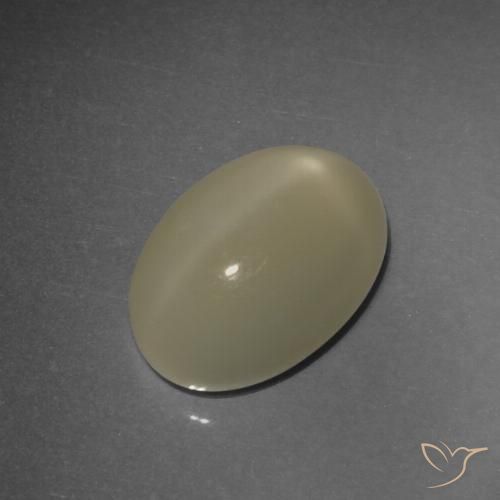 4.93ct Naturel Brun terre Pierre de lune étoilée, ovale, Translucide, Photo A
