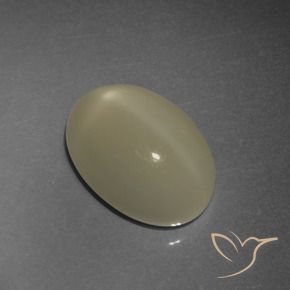 Pierre de lune étoilée Brun terre naturelle ovale, 4.93 ct, Translucide