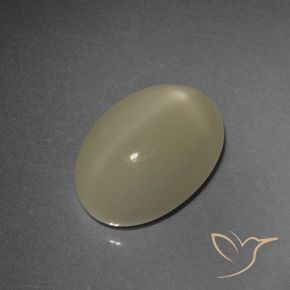 Pierre de lune étoilée Brun terre naturelle ovale, 4.93 ct, Translucide