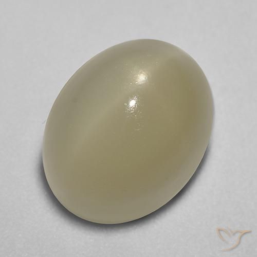 7.26ct Naturel Brun café léger Pierre de lune étoilée, ovale, Translucide