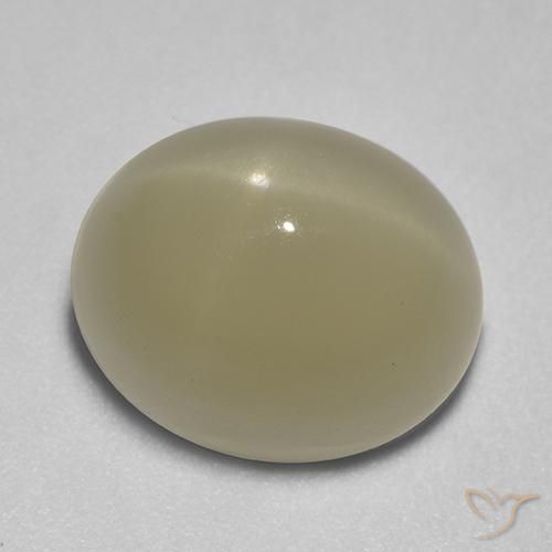 Pierre de lune étoilée Brun café léger naturelle ovale, 7.26 ct, Translucide