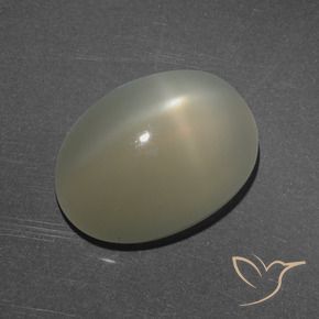 Pierre de lune étoilée Brun moyen-léger naturelle ovale, 7.16 ct, Translucide