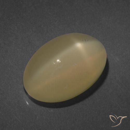 7.25ct Naturel Orange brunâtre Pierre de lune étoilée, ovale, Translucide, Photo A