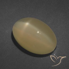 Pierre de lune étoilée Orange brunâtre naturelle ovale, 7.25 ct, Translucide