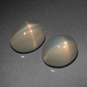 Achetez naturel ct crème pierre de lune étoilée gems, coupe ovale, en provenance inde chez gemselect. en stock, livraison internationale!