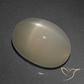 Pierre de lune étoilée Brun café léger naturelle ovale, 8.95 ct, Translucide