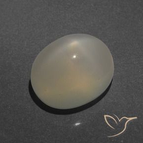 Pierre de lune étoilée Brun terre naturelle ovale, 4.49 ct, Translucide