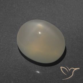 Pierre de lune étoilée Brun terre naturelle ovale, 4.49 ct, Translucide