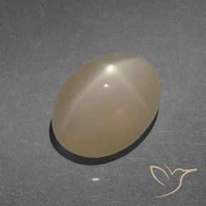 Pierre de lune étoilée Marron clair chaud naturelle ovale, 8.47 ct, Translucide
