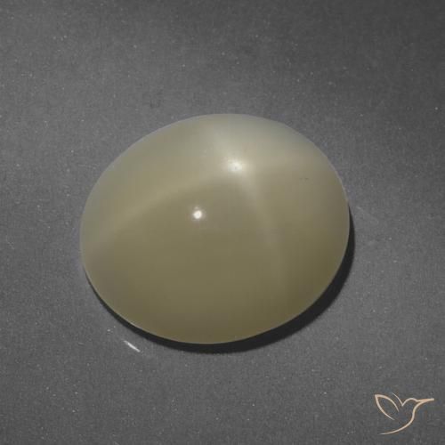 6.51ct Naturel Brun chaud et léger Pierre de lune étoilée, ovale, Translucide