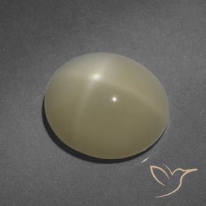 Pierre de lune étoilée Brun chaud et léger naturelle ovale, 6.51 ct, Translucide