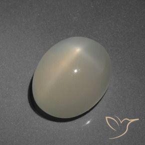 Pierre de lune étoilée Brun terre naturelle ovale, 5.27 ct, Translucide