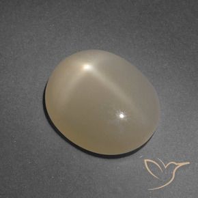 Pierre de lune étoilée Brun pâle naturelle ovale, 4.99 ct, Translucide