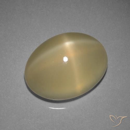 7.29ct Naturel Brun chaud et léger Pierre de lune étoilée, ovale, Translucide