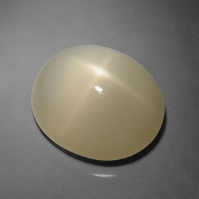 Pierre de lune étoilée marron naturelle coupe ovale, 12,03 ct, translucide