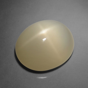 Pierre de lune étoilée marron naturelle coupe ovale, 12,03 ct, translucide