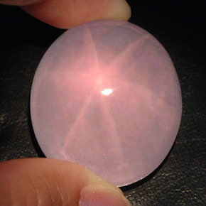 Quartz rose étoilé rose naturelle transparent, 120,50 ct, transparent / translucide