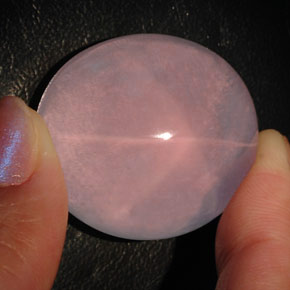 Quartz rose étoilé rose naturelle transparent, 101,45 ct, transparent / translucide