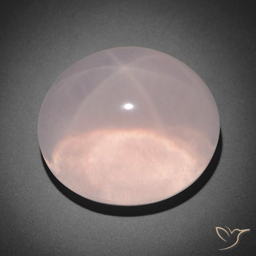 Quartz rose étoile ovale de 142,05 ct, 30,7 x 26,5 mm d'Afrique du Sud, Photo A